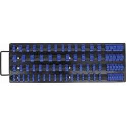 Alternative view of Aufsteckschienen-Set für Steckschlüssel-Einsätze 1/4'' 3/8'' 1/2'' mit 80 Clips