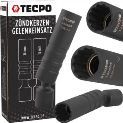 Glühkerzen und Zündkerzen Gelenk-Einsätze mit Magnet 3/8" Steckschlüssel 14-16 mm