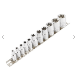 Alternative view of Außen Torx Steckschlüssel Satz 1/4'' 3/8'' Nüsse E4-E20