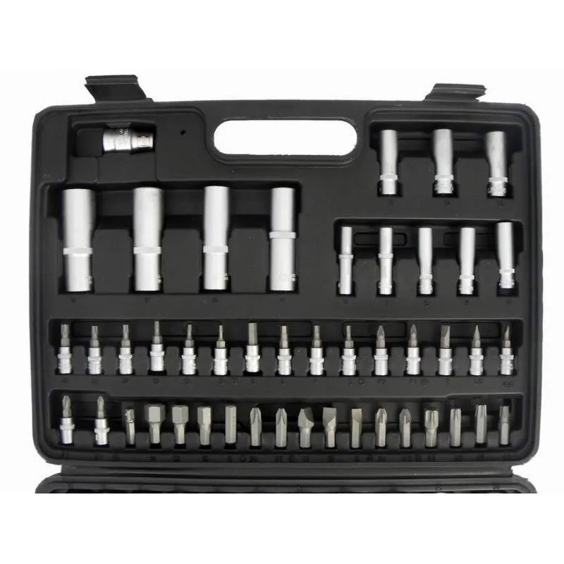 Werkzeugsatz Koffer 1/2'' 1/4'' Satz 94-tlg Steckschlüssel Ratsche Nüsse Gelenk – Bild 2