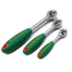 Umschaltknarre Ratschenschlüssel Satz 3-tlg. 1/4'' 1/2'' 3/8'' 36 Zähne