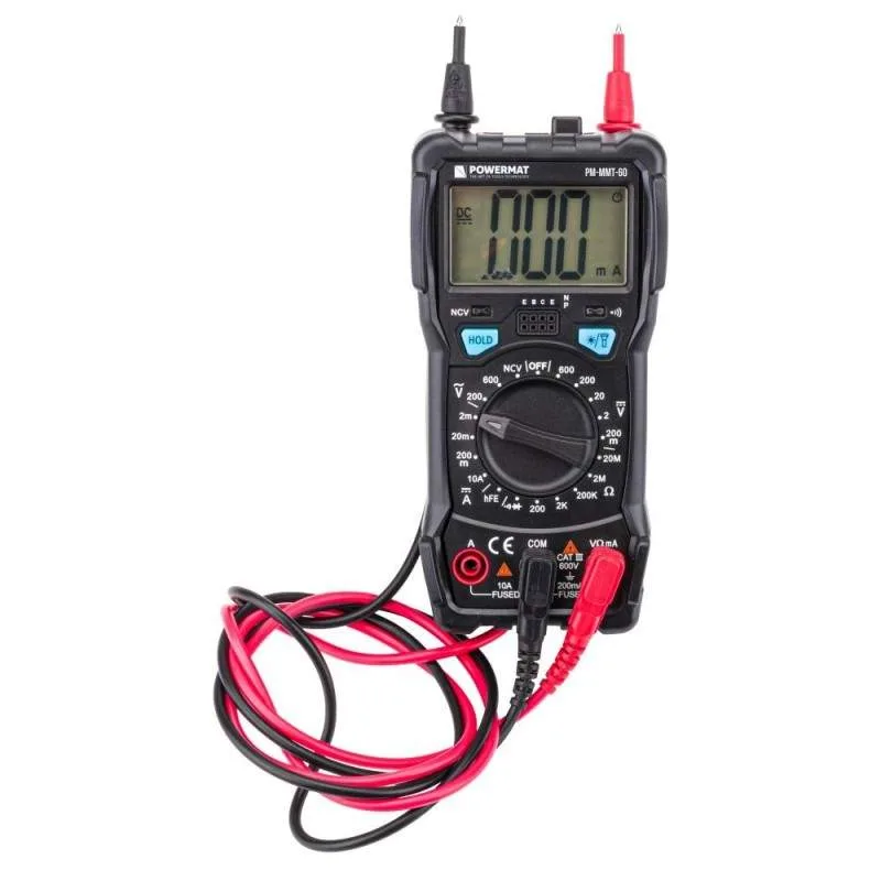 Digitaler Stromprüfer Multimeter Messgerät Spannungsmesser AC/DC 600V, LCD, LED – Bild 5