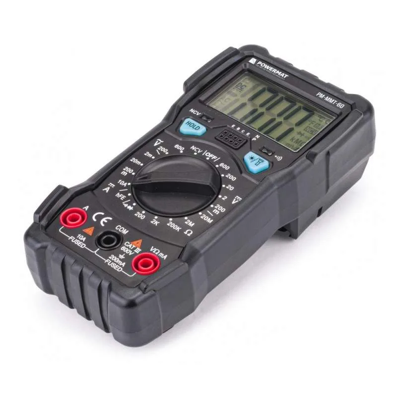 Digitaler Stromprüfer Multimeter Messgerät Spannungsmesser AC/DC 600V, LCD, LED – Bild 2
