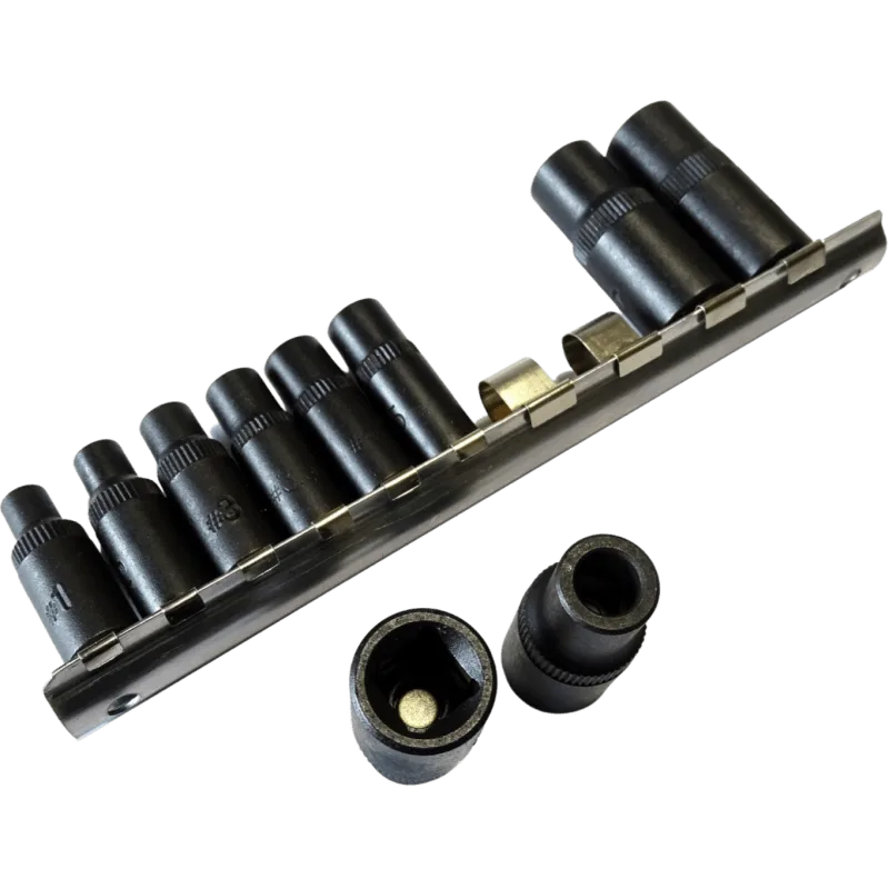 Steckschlüsselsatz magnetisch 1/4'' 3/8'' für Gewinde Satz M1.5-M12.5 – Bild 3