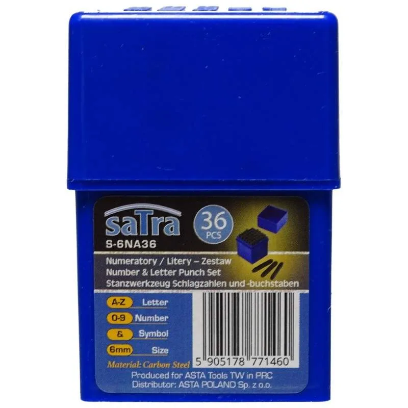 Schlagbuchstaben + Schlagzahlen Satz 5mm 36-tlg Schlagstempel Einschlagzahlen Einschlagbuchstaben – Bild 5