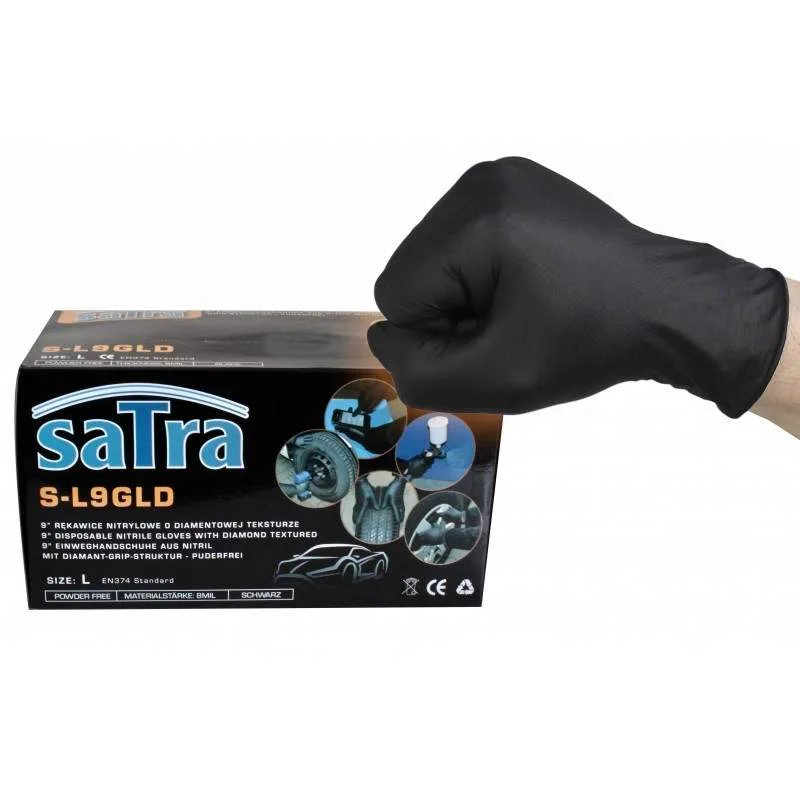 Nitril Handschuhe DIAMOND TEXTURE M 100 Stück – Bild 2