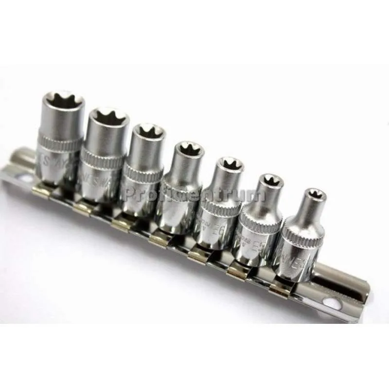 Außen Torx Nüsse 11-tlg. Steckschlüssel Satz 1/4 Werkzeug Set Schrauben Dreher – Bild 2