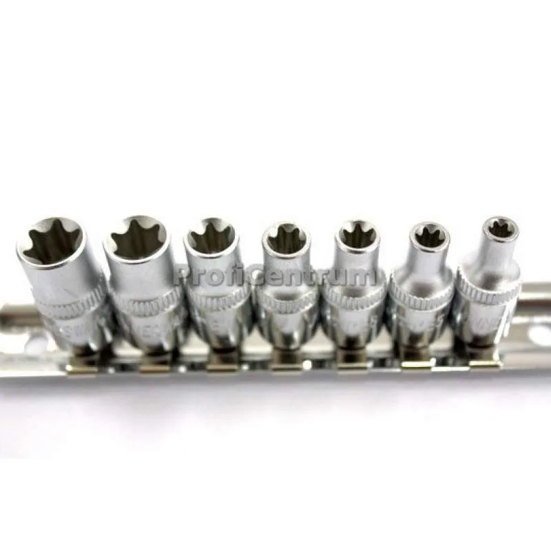 Außen Torx Nüsse 11-tlg. Steckschlüssel Satz 1/4 Werkzeug Set Schrauben Dreher – Bild 3