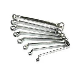 Doppel Ringschlüssel-Satz Schraubenschlüssel Set gebogen 8tlg 6-20mm