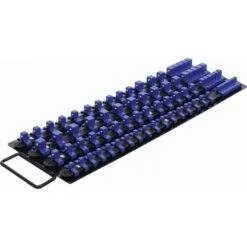 Aufsteckschienen-Set für Steckschlüssel-Einsätze 1/4'' 3/8'' 1/2'' mit 80 Clips
