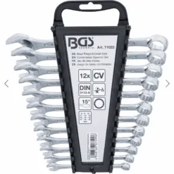 Maul-Ringschlüssel-Satz 12-tlg. 8-19 mm mit Wandhalter