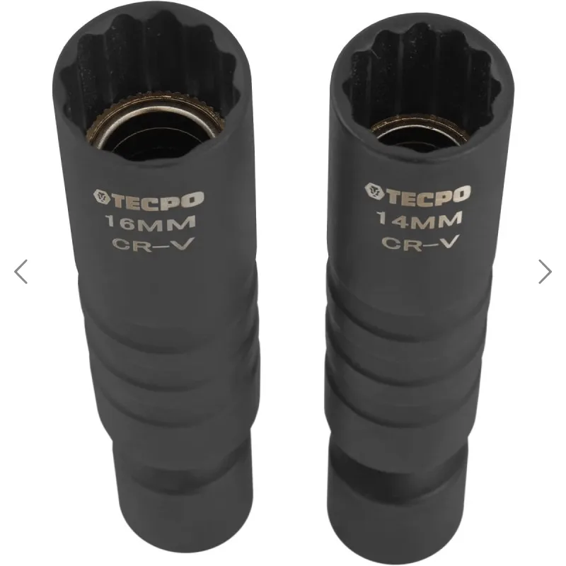 Glühkerzen und Zündkerzen Gelenk-Einsätze mit Magnet 3/8" 14-16 mm – Bild 3